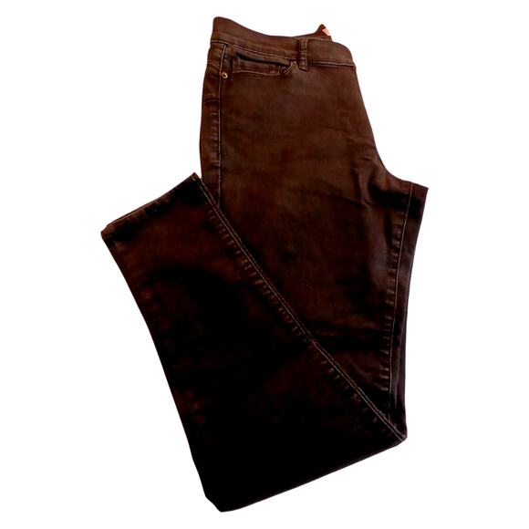 Juicy Couture Womens Black Stretchy Straight Leg Jeans - Size 12 - Picture 6 of 7